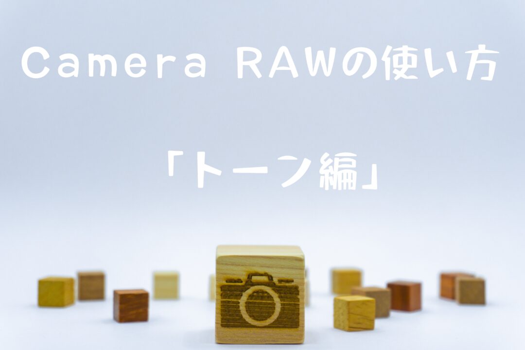 Camera RAWの使い方「トーン」編。ストックフォトに嫌われなように細かく調整してみた